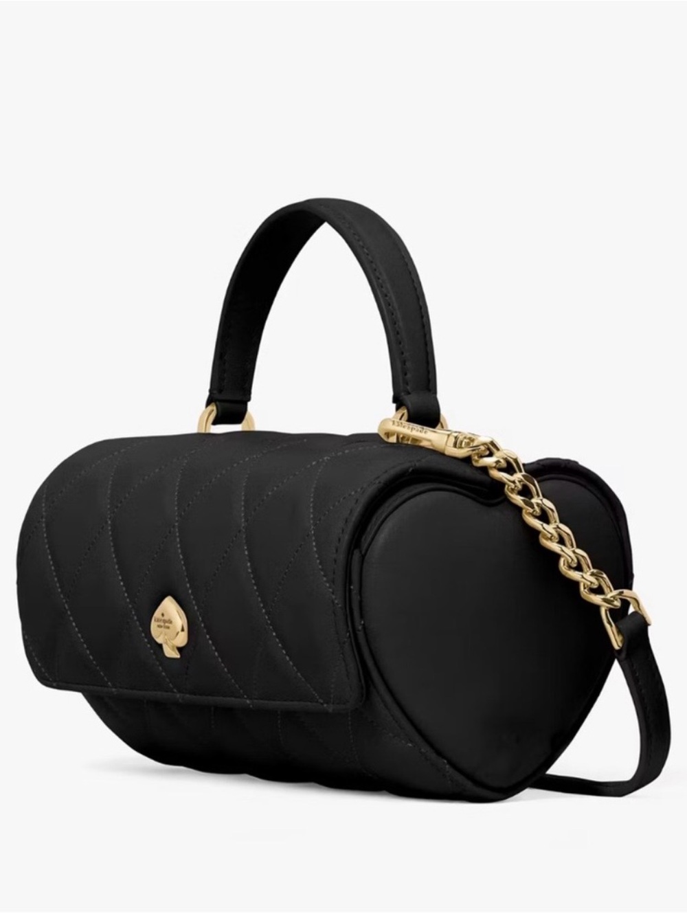 Kate Spade Heart To Heart 3D Quilted Leather Barrel Crossbody - Picture 4 of 6